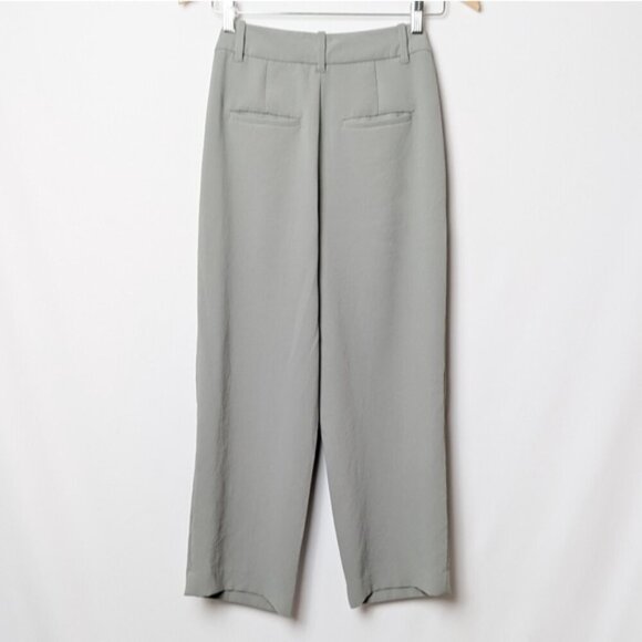 WILFRED Effortless Crop Pant Talin Basalt Grey Tall High Rise Pants 0 ARITZIA - Picture 8 of 13